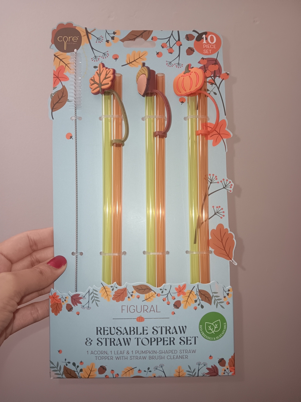 Reusable Straw & Topper Set - NWT